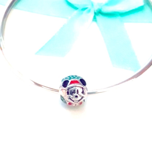 Christmas Mickey charm S925 Sterling Silver - Picture 3 of 4